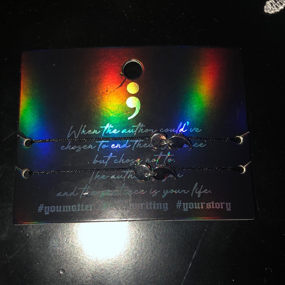 Two “Your-story” apostrophe bracelets 🎀